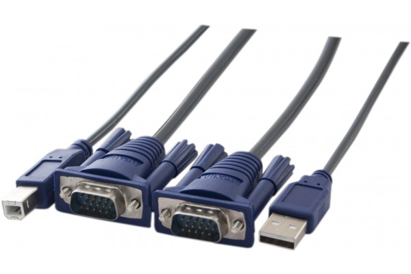 Cordon kvm vga/usb - 1,5M 