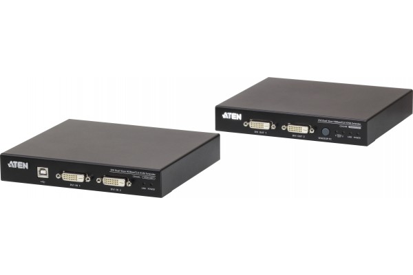 Aten CE624 kit Déport Double ++Écran DVI/USB HDbaseT 2.0 150M 