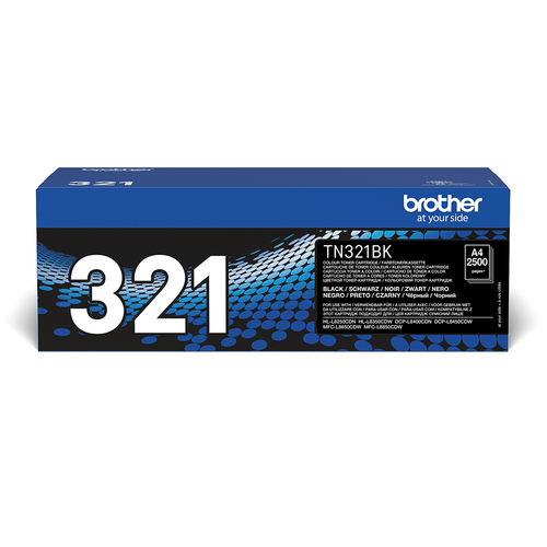 Brother TN321BK - Noir - original - cartouche de toner - pour Brother DCP-L8400CDN, DCP-L8450CDW, MFC-L8650CDW 