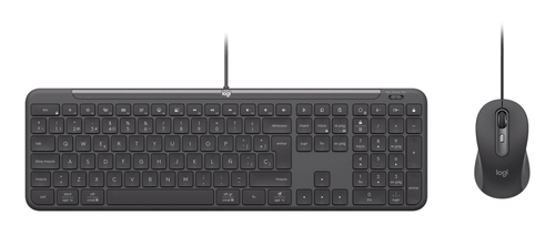 Logitech Signature Slim Wired Combo MK620 for Business - Ensemble clavier et souris - full size - USB-C - AZERTY - Français - graphite 