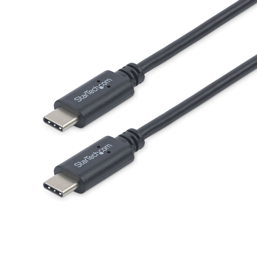 StarTech Câble USB 2.0 USB-C vers USB-C de 1 m - Cordon USB C vers C - Câble USB Type-C - M/M - Noir - Câble USB - USB-C (M) pour USB-C (M) - USB 2.0 - 1 m - noir - pour P/N: DKT30CHD, HB30C1A1CPD, HB30C3A1CFBW, PEXUS313AC2V 