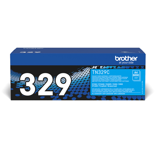 Brother TN329C - Cyan - original - cartouche de toner - pour Brother DCP-L8450CDW 
