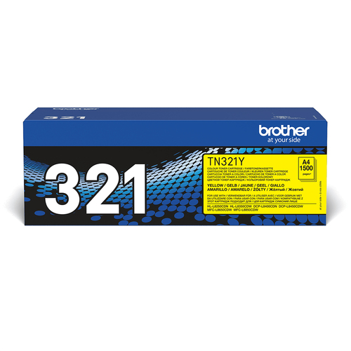 Brother TN321Y - Jaune - original - cartouche de toner - pour Brother DCP-L8400CDN, DCP-L8450CDW, MFC-L8650CDW 