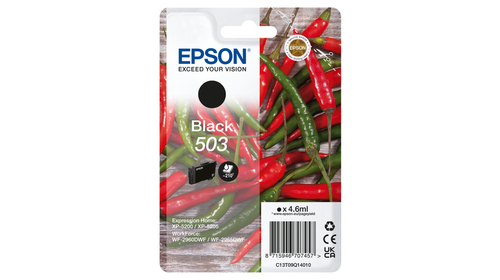Epson 503 - 4.6 ml - noir - original - blister - cartouche d'encre - pour EPL 5200, RIP Station 5200, WorkForce WF-2960