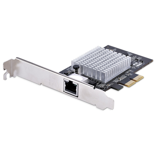 Startech Carte Réseau PCIe à 1 Port 10Gbps - Carte Ethernet pour PC - Adaptateur réseau - PCIe 3.0 x2 - 10 Gigabit Ethernet x 1 - noir 
