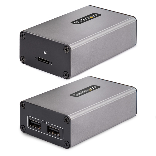 StarTech.com Extender USB 3.0 2-Port sur Fibre Multimode OM3 LC/LC, 350m - Câble de rallonge USB - USB 3.0 - plus de CAT 5e - 2 ports - jusqu'à 350 m - Conformité TAA
