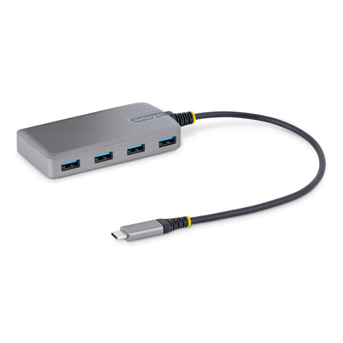 StarTech.com Hub USB-C à 4 Ports USB-A, 5Gbps - Hub Alimenté par Bus - Concentrateur (hub) - 4 x USB 3.2 Gen 1 + 1 x micro-USB - de bureau 