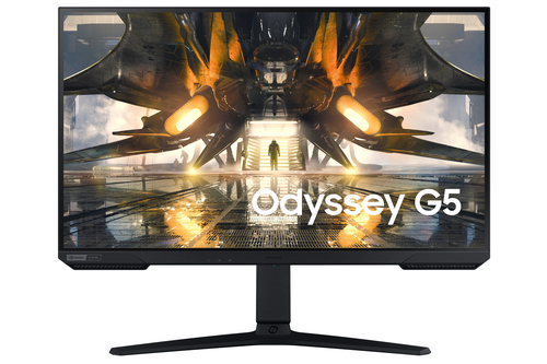 Samsung Odyssey G5 S27AG500PP - G50A Series - écran LED - jeux - 27" - 2560 x 1440 QHD @ 165 Hz - IPS - 350 cd/m² - 1000:1 - HDR10 - 1 ms - HDMI, DisplayPort - noir 