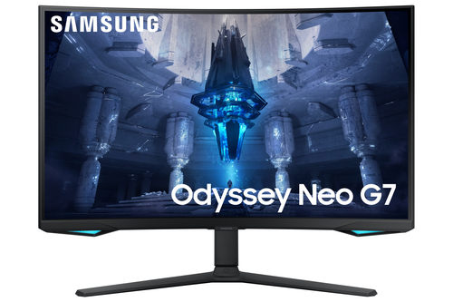 Samsung Odyssey Neo G7 S32BG750NP - G75NB Series - moniteur QLED - jeux - incurvé - 32" - 3840 x 2160 4K @ 165 Hz - VA - 350 cd/m² - 1000000:1 - 1 ms - 2xHDMI, DisplayPort - noir 