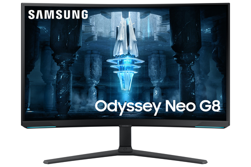 Samsung Odyssey Neo G8 S32BG850NP - G85NB Series - moniteur QLED - jeux - incurvé - 32" - 3840 x 2160 4K @ 240 Hz - VA - 350 cd/m² - 1000000:1 - 1 ms - 2xHDMI, DisplayPort - noir, blanc 
