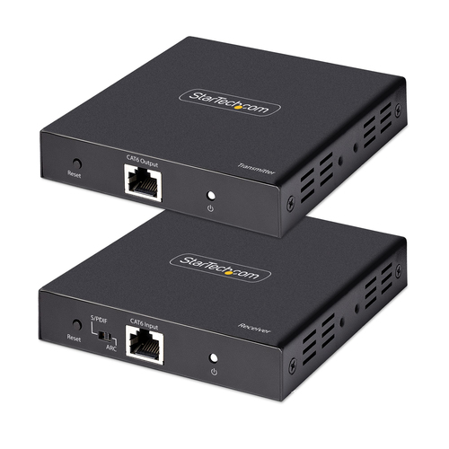 StarTech.com Extendeur HDMI 4K sur Câble CAT5/CAT6 - 4K60Hz, Audio S/PDIF - Rallonge vidéo/audio/infrarouge - HDMI - plus de CAT 5/5e/6/6a - jusqu'à 70 m 