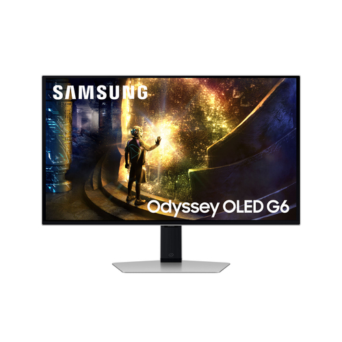 Samsung Odyssey OLED G6 S27DG610SU - G61SD Series - moniteur OLED - jeux - 27" - 2560 x 1440 QHD @ 240 Hz - 250 cd/m² - 1000000:1 - HDR10 - 0.03 ms - 2xHDMI, DisplayPort - argent 
