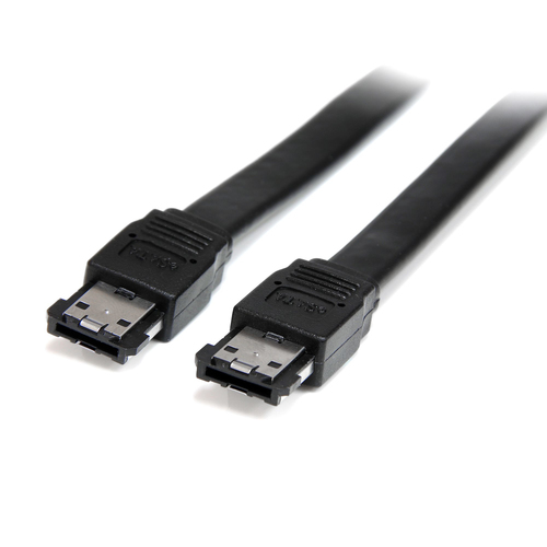 StarTech.com Câble eSATA externe blindé de 1,8 m - Cordon eSATA vers eSATA - Serial ATA III 6 Gb/s - M/M - Câble eSATA - Serial ATA 150 - eSATA (M) pour eSATA (M) - 1.8 m - noir - pour P/N: S351BMU33ET, S351BMU33ETG, SATDOCK5U3ER, SDOCKU313E, SDOCKU33EBV,