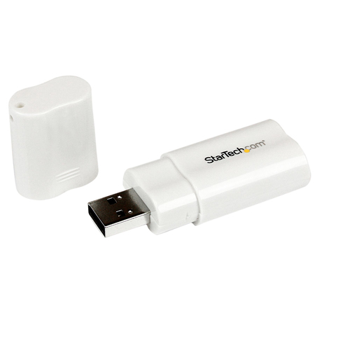 StarTech.com Carte son externe USB vers audio stéréo - Adaptateur audio stéréo - 1x USB A mâle - 2x 3,5 mm Mini-Jack femelle - Carte son - stéreo - USB 2.0 - pour P/N: MU15MMS, MU6MMS 