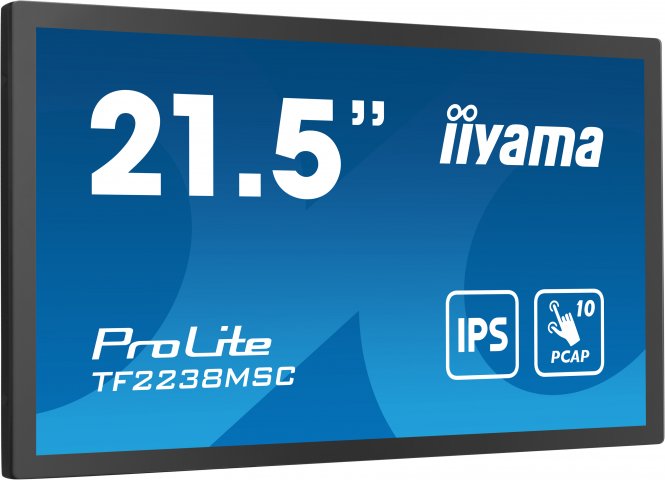 21.5" Bonded PCAP Bezel Free 10P Touch w - disponible 15 jours
