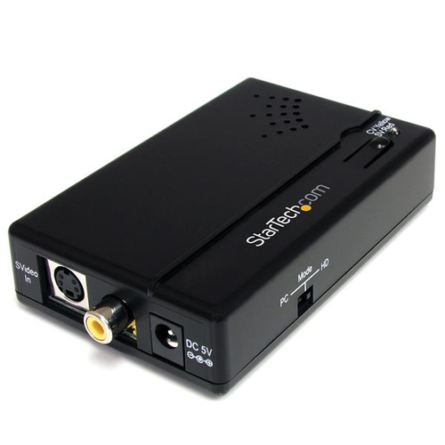 StarTech.com Convertisseur composite et S-vidéo vers HDMI avec audio - Convertisseur vidéo - vidéo composite, S-video - HDMI - noir - disponible 24 / 48h