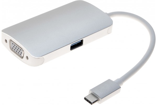 Mini dock USB TYPE-C+ VERS VGA+USB3+PD 