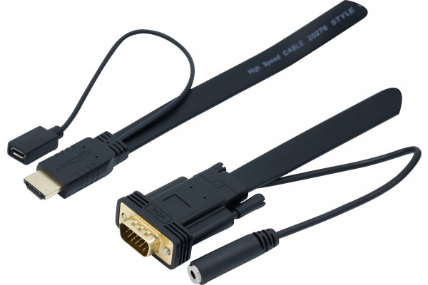 Cordon / convertisseur HDMI vers VGA+ audio - 1,80M 