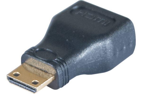 Adaptateur or hdmi a fem vers mini hdmi male 