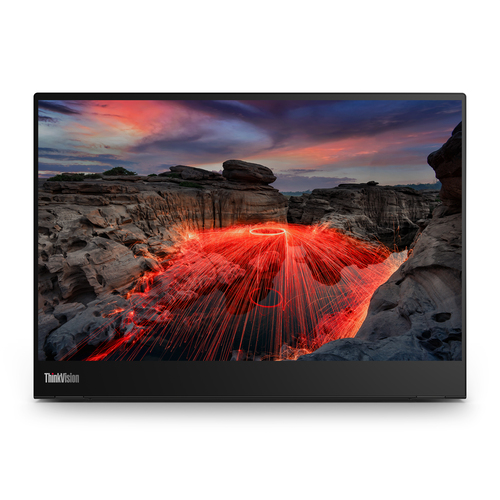 Lenovo ThinkVision M14t Gen 2 - Écran LED - 14" - portable - écran tactile - 2240 x 1400 @ 60 Hz - IPS - 300 cd/m² - 1500:1 - 6 ms - 2xUSB-C - noir corbeau - disponible 15 jours 