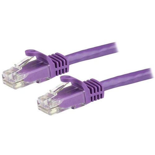 15m Purple Snagless Cat6 UTP Patch Cable 