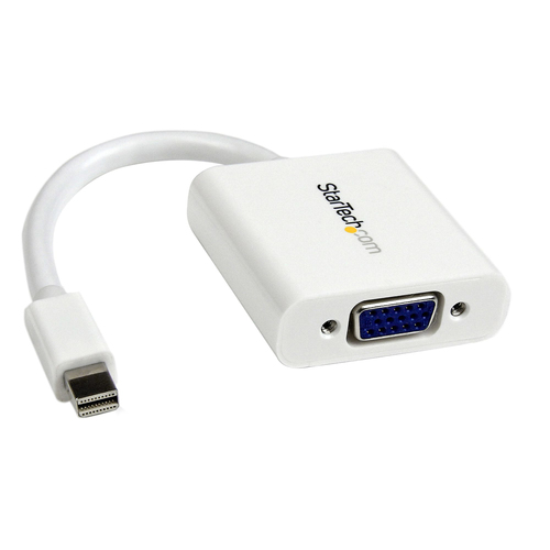 StarTech Adaptateur vidéo Mini DisplayPort vers VGA - Convertisseur Mini DP vers HD15 - M/F - 1920x1200 - Blanc - Convertisseur vidéo - VGA - DisplayPort - blanc
