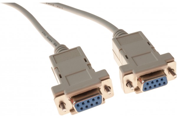 Cable null modem DB9F/F 1,80M 