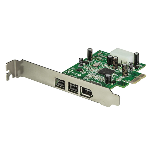 StarTech.com Carte Adaptateur PCI Express vers 3 Ports FireWire - 1x SP4 Mâle - 1xFireWire 400 Femelle 1394a 2xFireWire 800 Femelle 1394b - Adaptateur FireWire - PCI Express x1 - FireWire 800 - 2 ports + 1 x FireWire - pour P/N: BNDTB10GI, BNDTB210GSFP, B 