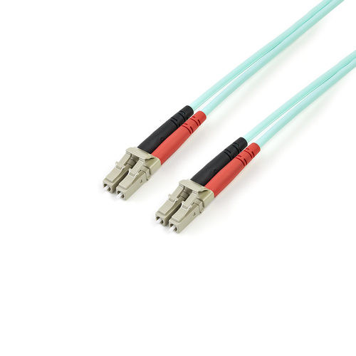 3m 10 Gb Aqua Fiber Patch Cable LC/LC 