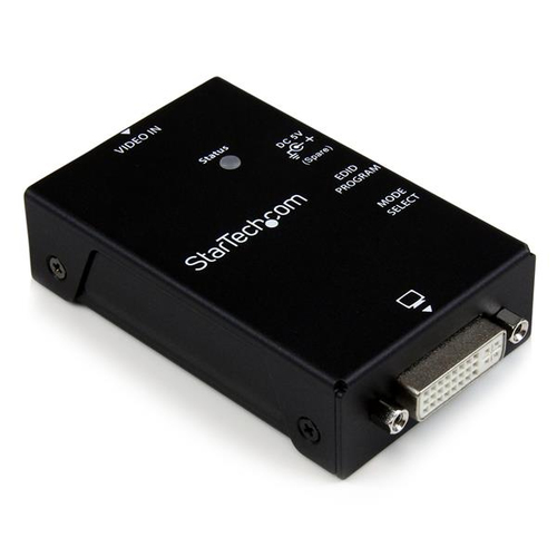 StarTech.com Émulateur EDID / DDC DVI avec copie des données EDID et câble d'alimentation USB vers CC - Lecteur/enregistreur EDID - DVI - noir