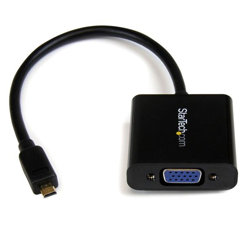 StarTech.com Adaptateur convertisseur Micro HDMI vers VGA pour smartphone/ultrabook/tablette - 1920 x 1080 (MCHD2VGAE2) - Convertisseur vidéo - HDMI - VGA - noir 