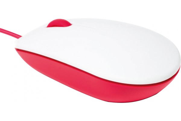 SOURIS BLANCHE ROUGE OFFICIELLE POUR RASPBERRY PI 