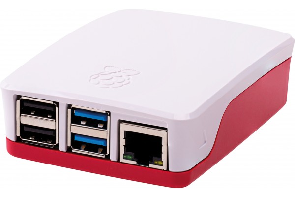 Boîtier Officiel pour Raspberry Pi 4 Rouge/blanc 