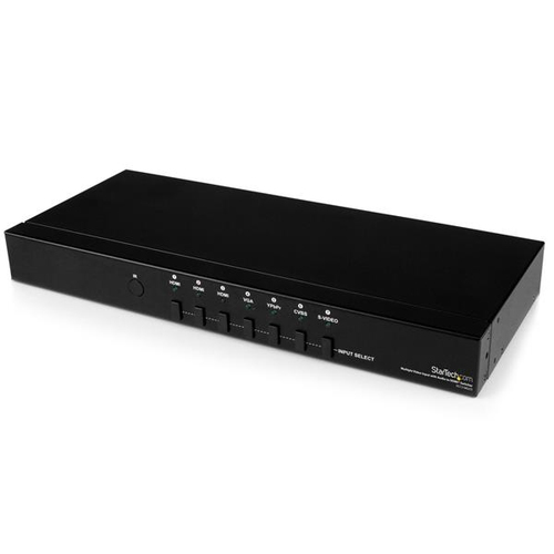 StarTech.com Commutateur HDMI / VGA de 7 ports - Switcher de l'analogique vers numerique - Scaler S-Video, RCA, audio et video 1080p - Commutateur vidéo/audio - de bureau - pour P/N: SVA12M2NEUA, SVA12M5NA 