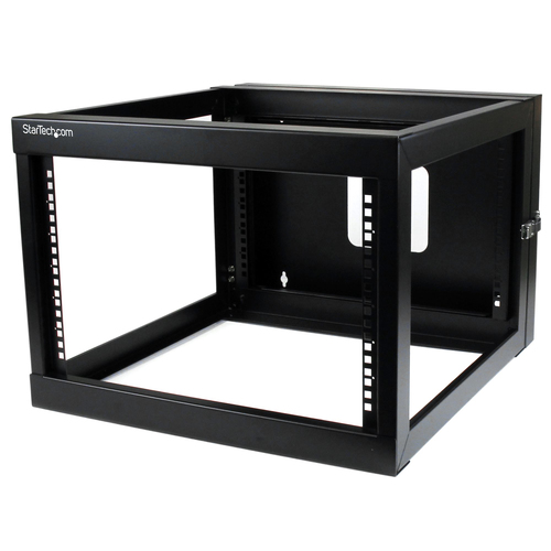 StarTech.com Armoire Serveur Rack 6U pour Serveur 22 - Coffret mural ouvert avec fixations et charnieres -Dimension: 60,4 X 40,8 cm - Rack - montable sur mur - noir - 6U - 22" 