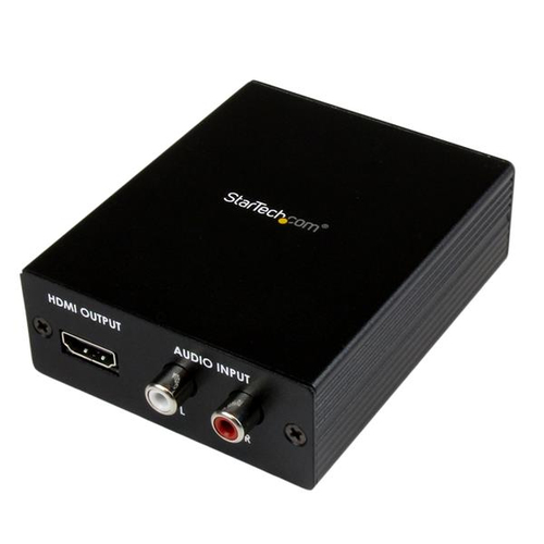 StarTech.com Convertisseur Vidéo Composante YPbPr (YUV) ou VGA et Audio vers HDMI® - PC vers HDMI -  1080p (HDTV) et 1920x1200 (PC) - Convertisseur vidéo - vidéo composante, VGA - HDMI - noir 