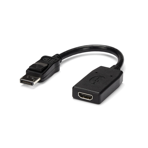 StarTech.com Adaptateur vidéo DisplayPort vers HDMI - Convertisseur DP vers HDMI - M/F - 1920x1200 - Noir - Adaptateur vidéo - DisplayPort mâle pour HDMI femelle - 24 cm - noir - pour P/N: MST14DP123DP, MSTCDP123DP, SV231QDPU34K, TB3DK2DPPDUE, TB3DKDPMAW,