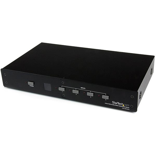 StarTech.com Commutateur audio / video VGA 4 ports avec controle RS232 - Répartiteur vidéo/audio - de bureau - pour P/N: SVA5M3NEUA