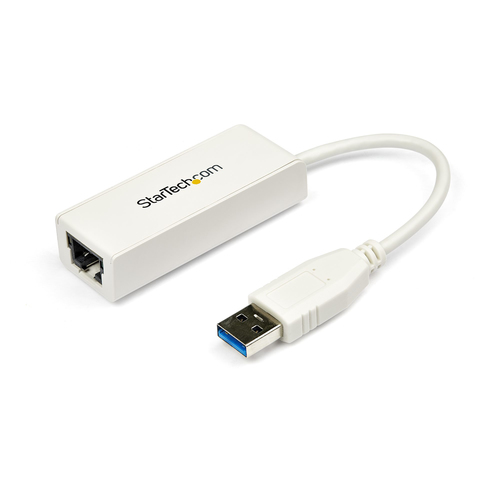 StarTech.com Réseau adaptateur USB 3.0 vers Gigabit Ethernet - NIC USB vers RJ45 pour réseau 10/100/1000 - Adaptateur réseau - USB 3.0 - Gigabit Ethernet - blanc 