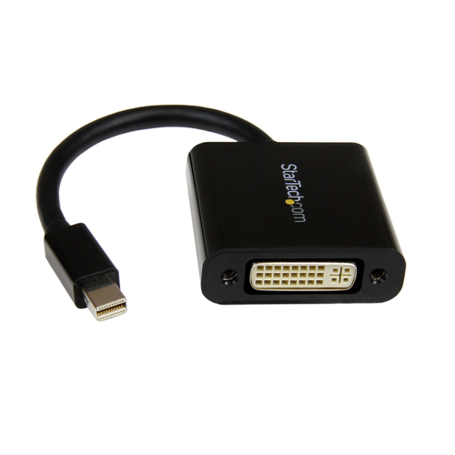 StarTech Adaptateur vidéo Mini DisplayPort® vers DVI - Convertisseur Mini DP DVI - Mini DisplayPort (M) DVI-I (F) - 1920 x 1200 - Noir - Adaptateur DVI - Mini DisplayPort (M) pour DVI-I (F) - 17 cm - noir
