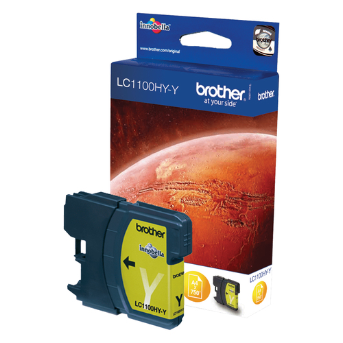 Brother LC1100HYY - À rendement élevé - jaune - original - cartouche d'encre - pour Brother DCP-6690CW, Justio MFC-5890CN 