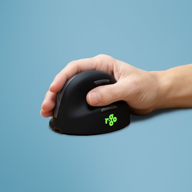R-GO TOOLS Souris HE Break, droiter, Bluetooth, S noire - disponible 24 / 48h 
