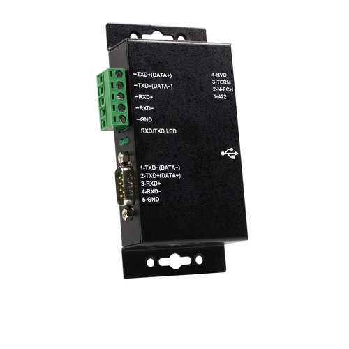 StarTech.com Adaptateur industriel USB vers série DB9 RS422 / RS485 à 1 port avec isolation - Adaptateur série - USB - RS-422, RS-485 - noir 