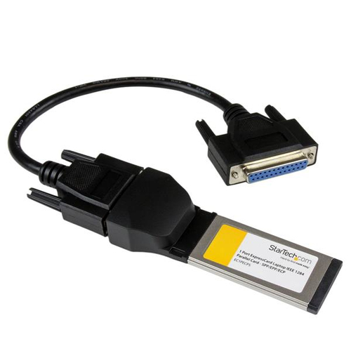 StarTech.com Carte Adaptateur ExpressCard/34 vers Port Parallèle - SPP/EPP/ECP - 1x ExpressCard 34 - 1x DB-25 Femelle - Adaptateur parallèle - ExpressCard - IEEE 1284 - pour P/N: ECBRACKET2 