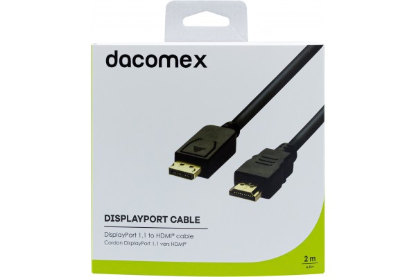 DACOMEX Cordon DisplayPort 1.1 vers HDMI - 2 m 