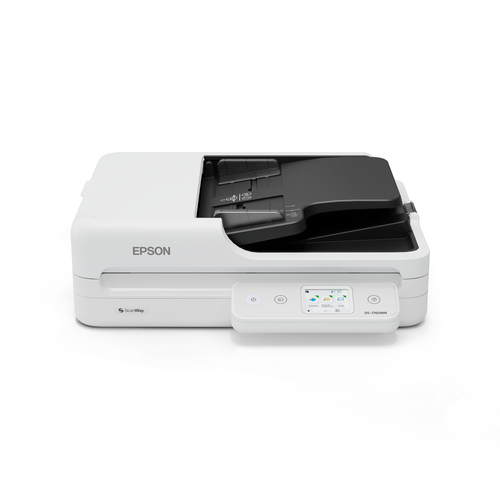 Epson WorkForce DS-1760WN - Scanner de documents - Recto-verso - 215.9 x 5588 mm - 1200 dpi x 1200 dpi - jusqu'à 30 ppm (mono) / jusqu'à 30 ppm (couleur) - Chargeur automatique de documents (60 feuilles) - jusqu'à 3000 pages par jour - USB 2.0, Wi-Fi, Gig 