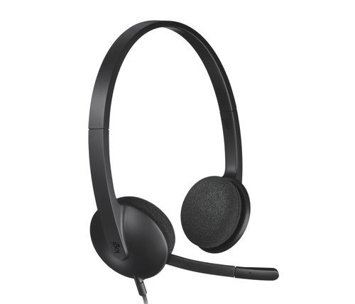 Casque USB Logitech H340 - Micro-casque - sur-oreille - filaire