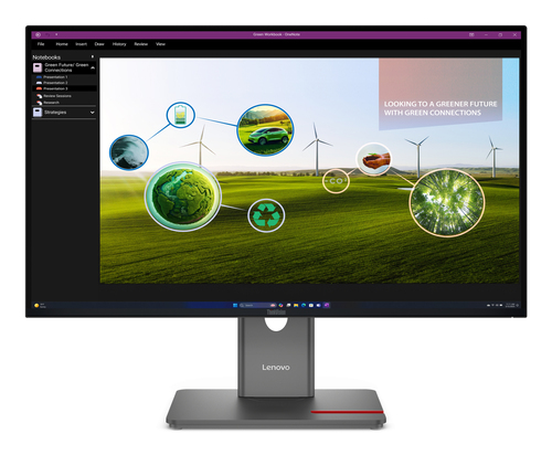 Lenovo ThinkVision P27Q-40 - Écran LED - 27" - 2560 x 1440 QHD @ 120 Hz - IPS - 350 cd/m² - 1500:1 - HDR10 - 4 ms - HDMI, DisplayPort - noir eclipse 