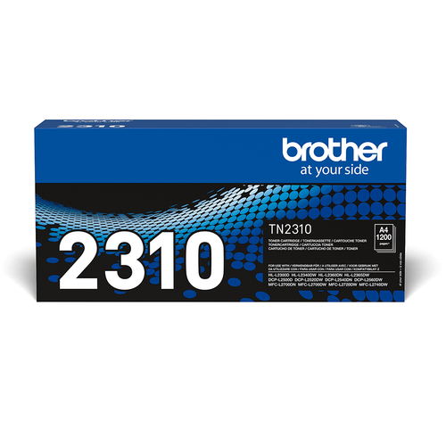Brother TN2310 - Noir - original - cartouche de toner - pour Brother DCP-L2500D, DCP-L2540DN, DCP-L2560DW, HL-L2360DN, HL-L2365DW, MFC-L2700DN 
