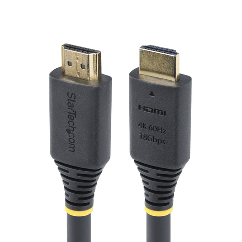 StarTech.com 5m (16.4ft) Premium Certified High Speed HDMI Cable, 4K60Hz - Premium High speed - câble HDMI avec Ethernet - HDMI mâle pour HDMI mâle - 5 m - noir - passif, support pour 4K60Hz 